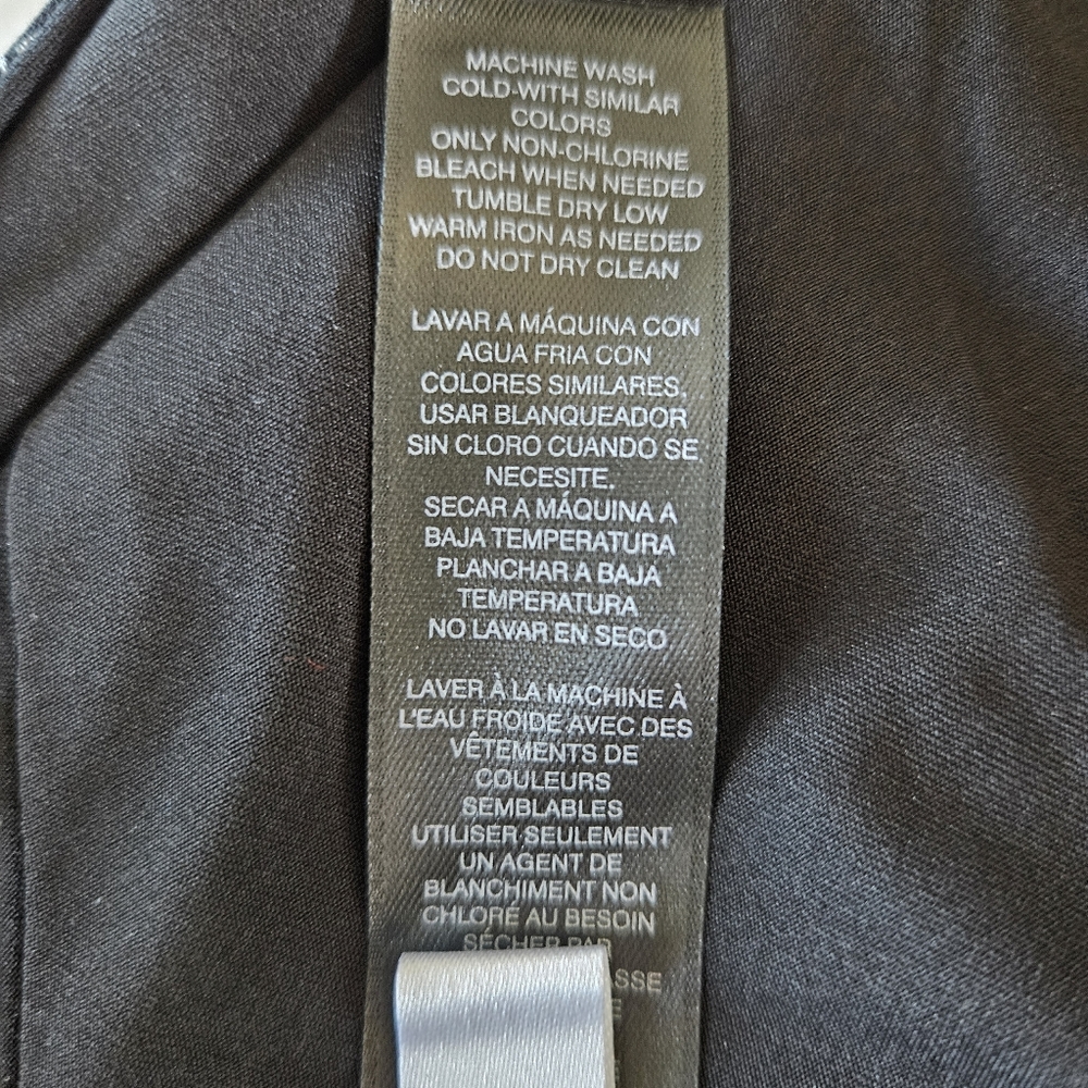 White House Black Market WBHM Faux Wrap Dress Geometric Design Size 6 - Picture 12 of 13